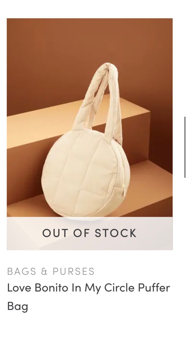 Puffer Bag Love Bonito Bag Brand New Sealed Authentic Love Bonito