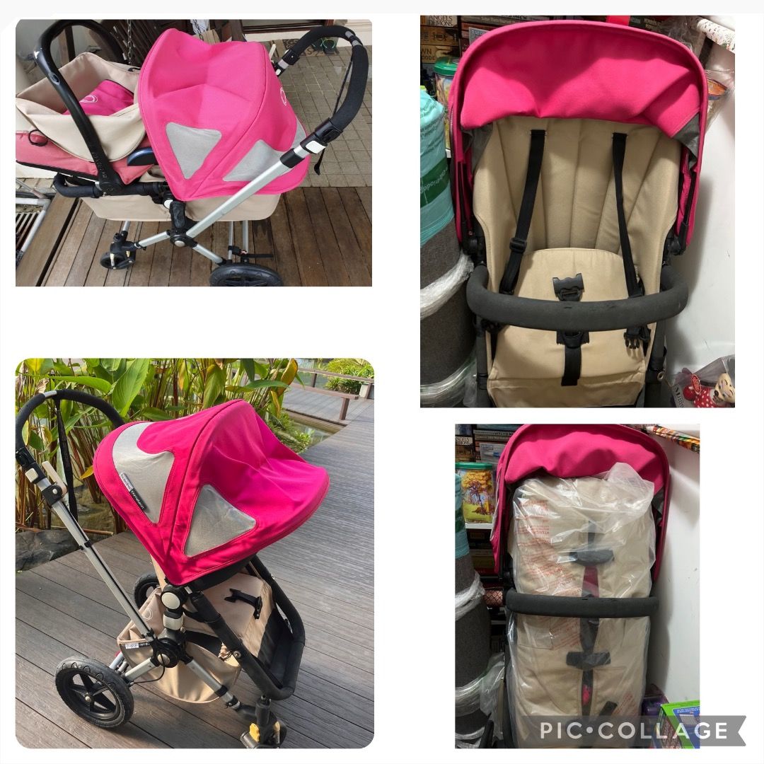 Pink bassinet stroller hot sale