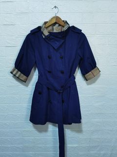Burberry plaid coat