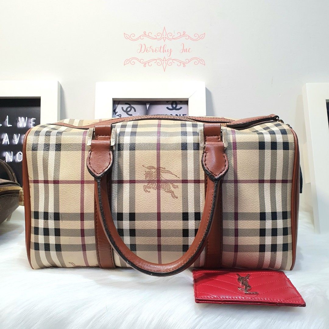 Burberry small sale vintage check duffle