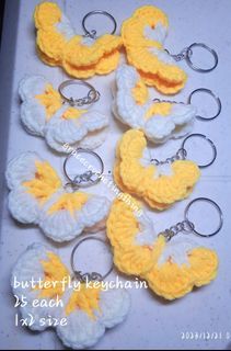 butterfly keychain crochet