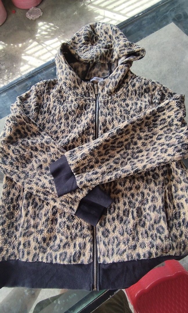 Calvin klein leopard jacket hot sale