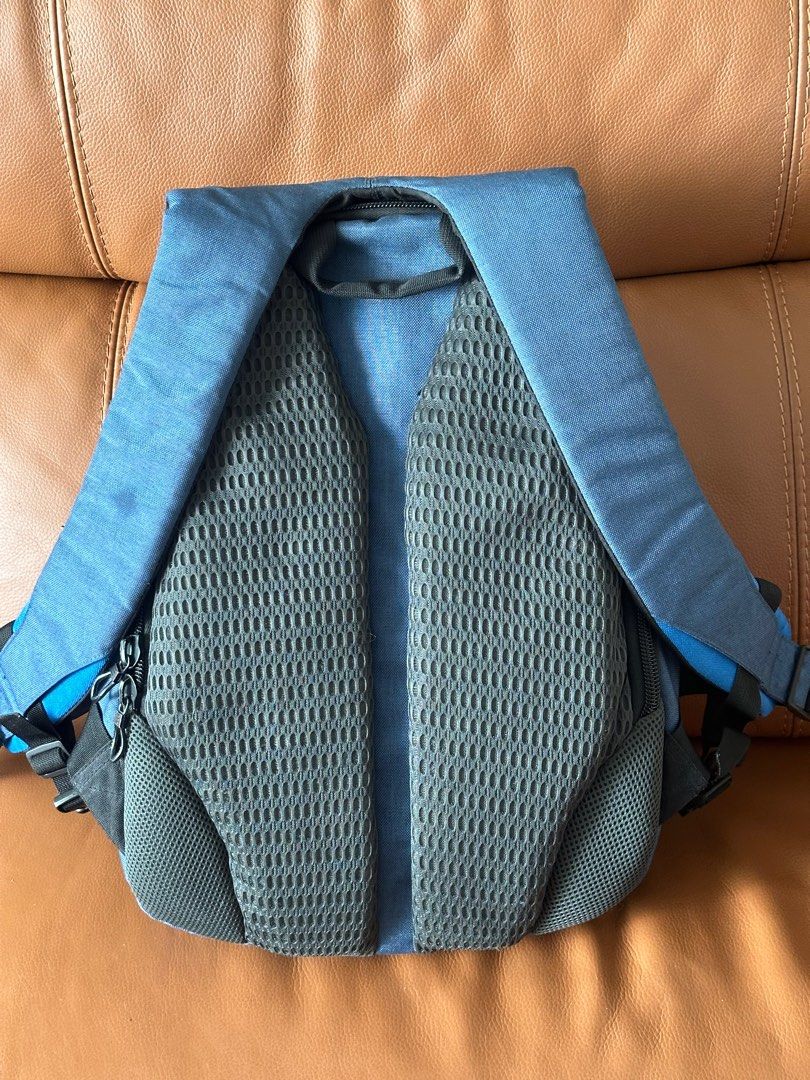 Camera backpack (Category: Backpacks) located in Singapore. Submitted by mavericke (Listing ID 1279301439, Image 3). Description: Barely used camera backpack for sale. Used 2-3 times only. Includes: - A zippered compartment to fit one DSLR and 2 lenses - A padded compartment to fit one 14” laptop and tablet - another few compartments for other miscellaneous items Laptop in picture tor illustration only. Does not include laptop, DSLR, lenses or ot