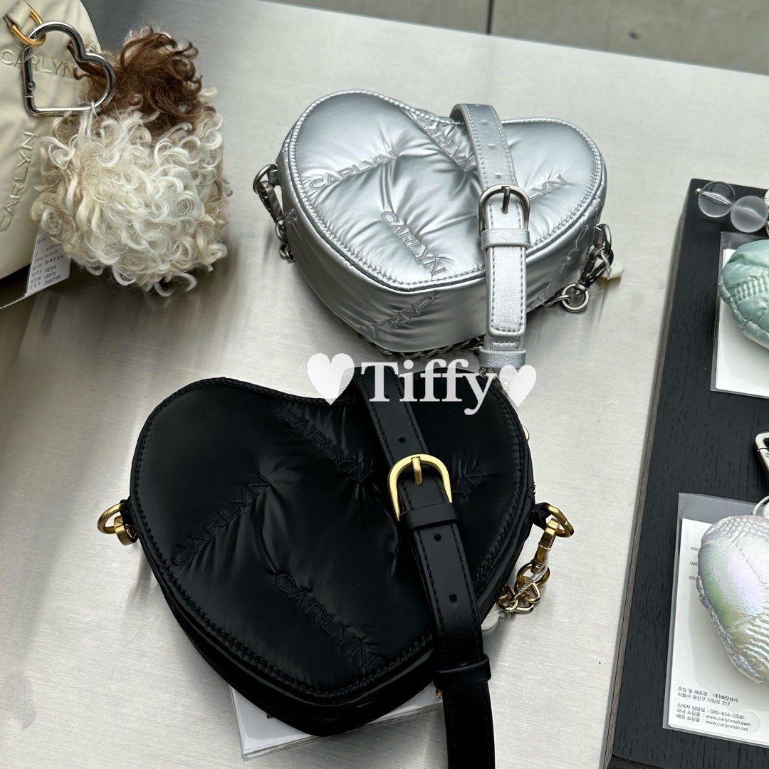 🇰🇷Carlyn Heart Teeny, Women's Fashion, Bags & Wallets, Cross-body Bags ...