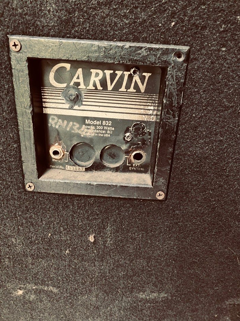 PASSIVE CARVIN MODEL 832 SPEAKER 15” PAIR, Audio, Soundbars, Speakers