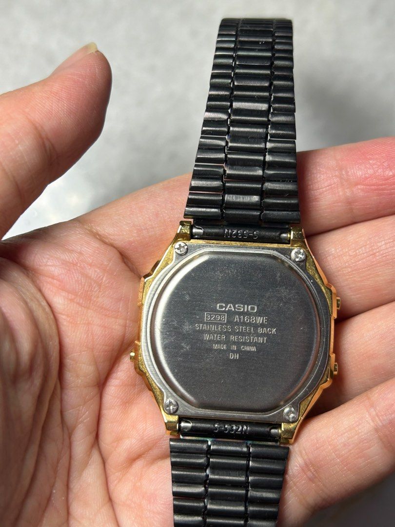 Casio a168we 3298 hot sale