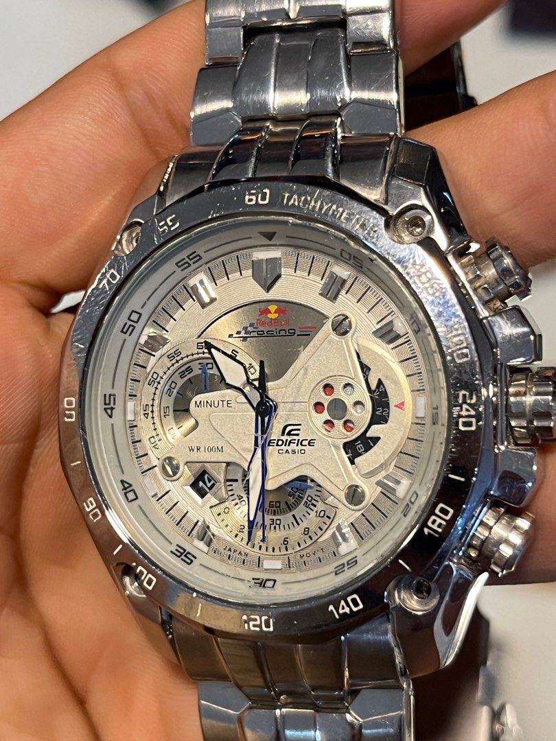 Casio edifice wr100m outlet red bull