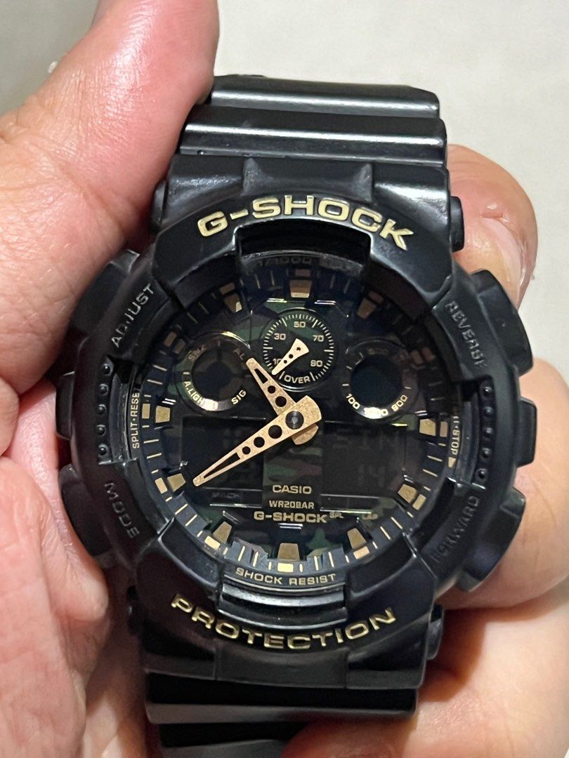G shock ga clearance 100cf set time