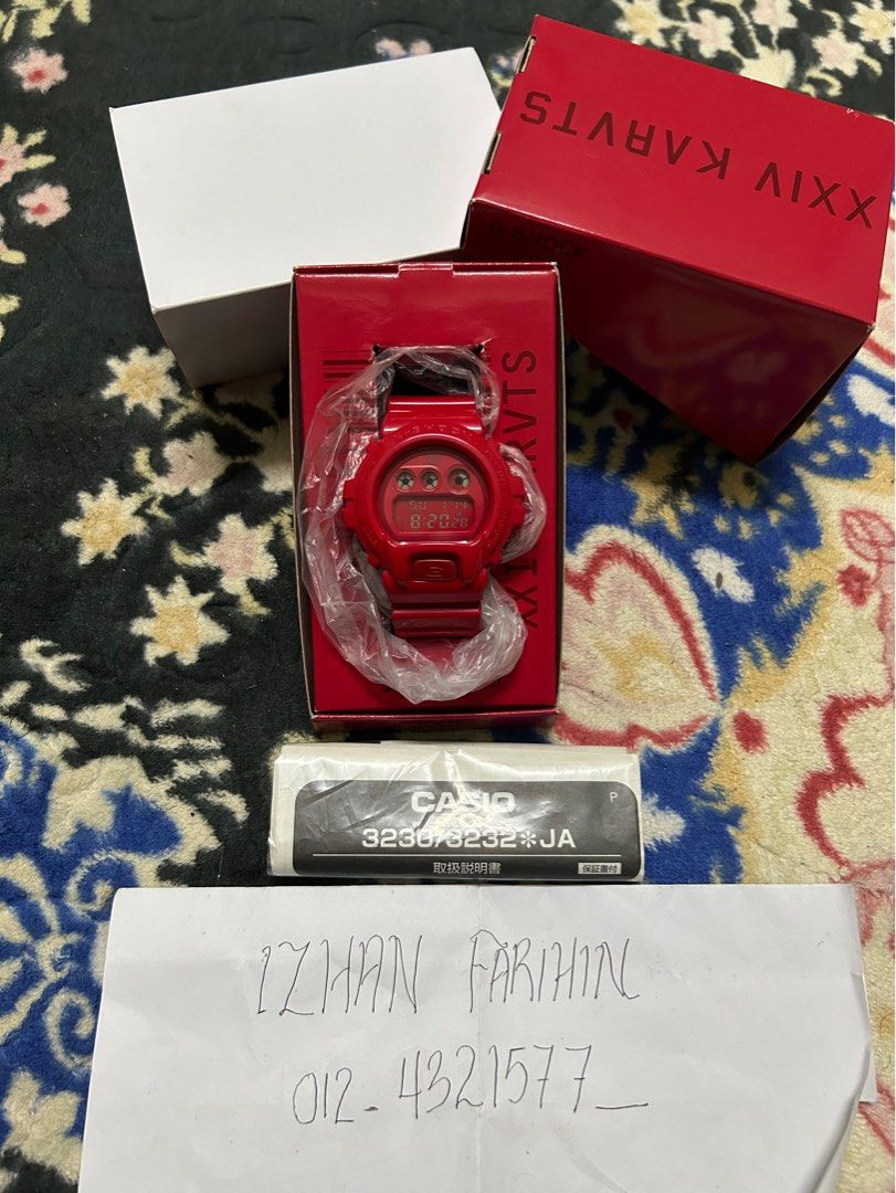 Casio G Shock GShock DW6900FS 24 Karat Merah Men s Fashion