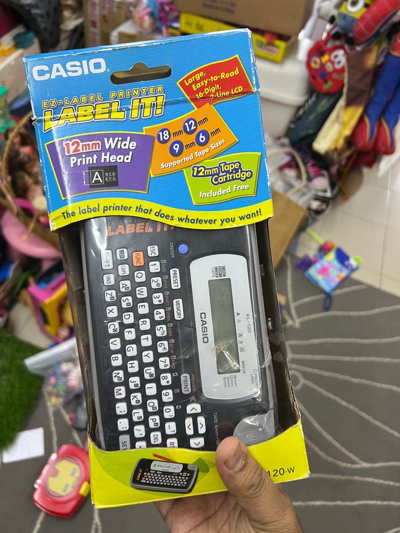 Casio KL120 Label Printer, Computers & Tech, Printers, Scanners & Copiers on Carousell