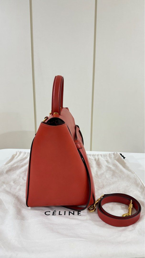 Celine Mini Belt Bag in Ruby Red Luxury Bags Wallets on Carousell