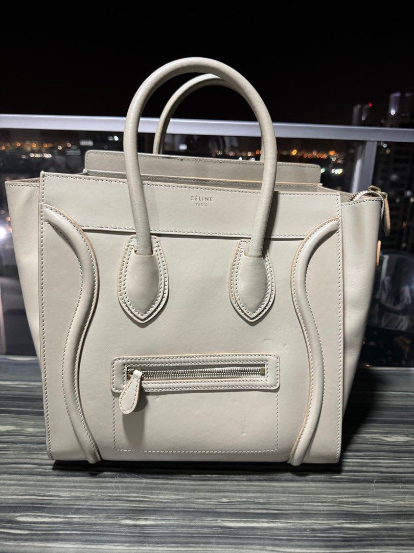 Celine Mini Luggage Sand used less than 5 times Luxury Bags Wallets on Carousell