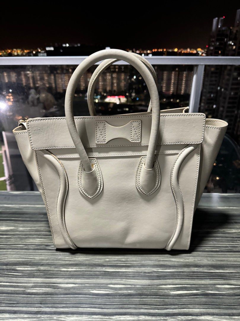 Celine Mini Luggage Sand used less than 5 times Luxury Bags Wallets on Carousell