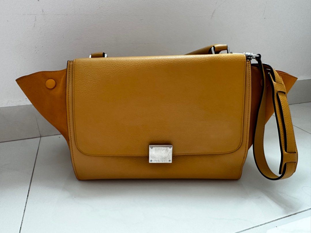 Celine Trapeze Mustard Yellow