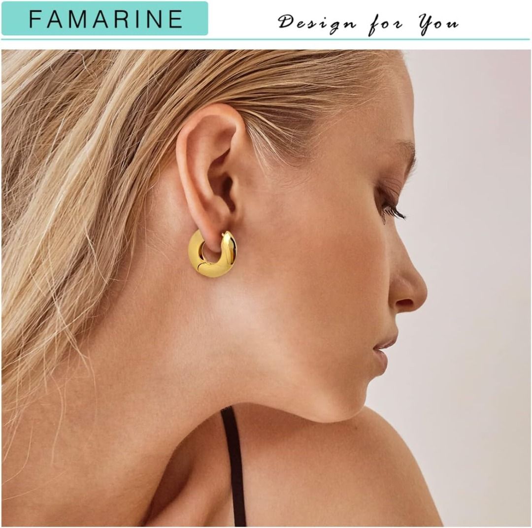 Gold earrings for girlfriend outlet