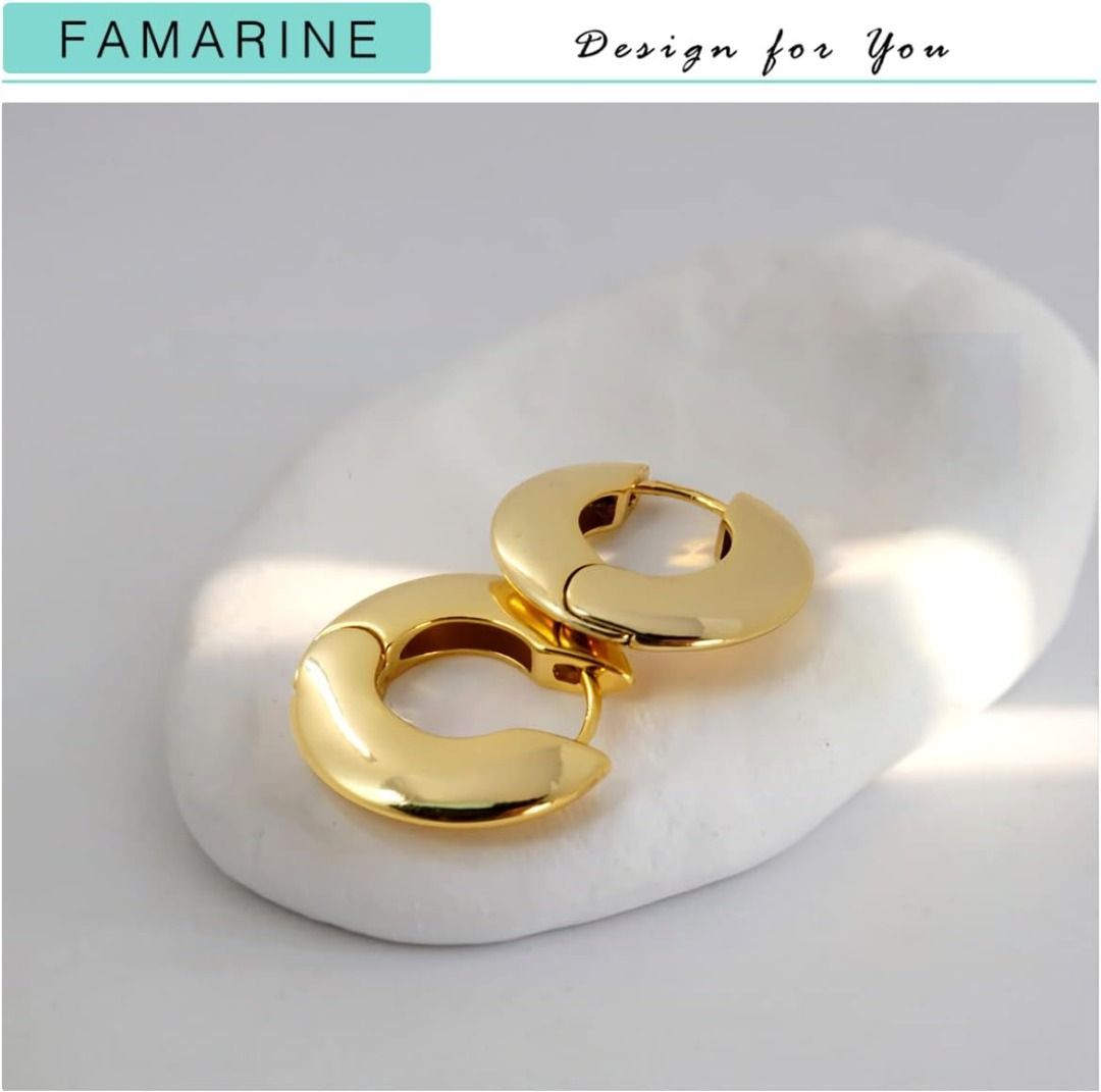 Gold earrings for girlfriend outlet