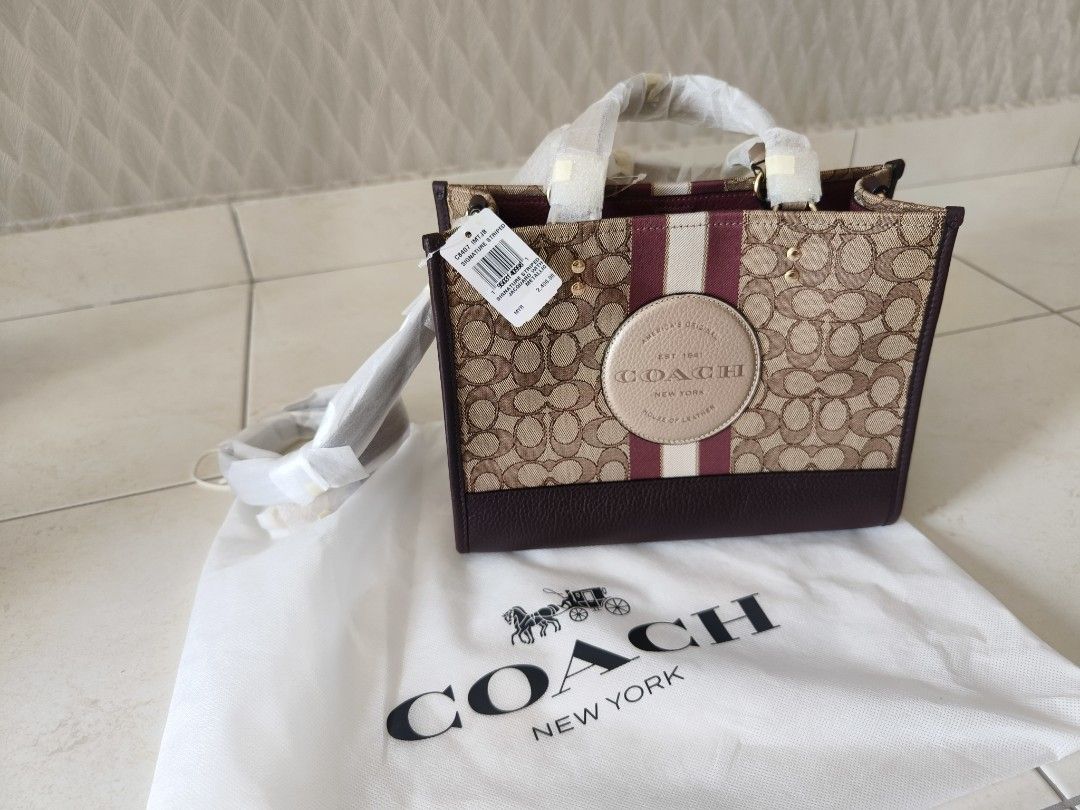 Coach stripe bag shop