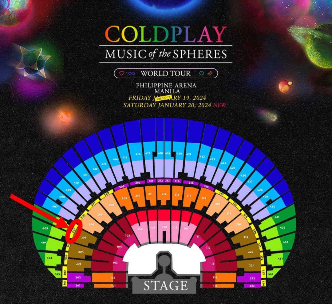 Coldplay World Tour 2024, Tickets & Vouchers, Event Tickets on Carousell