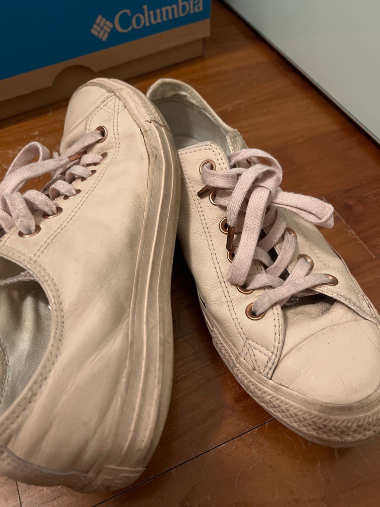Converse All Star Limited Edt in blush pink leather