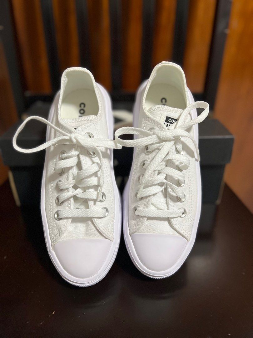 Converse all star dainty ox white leather sales