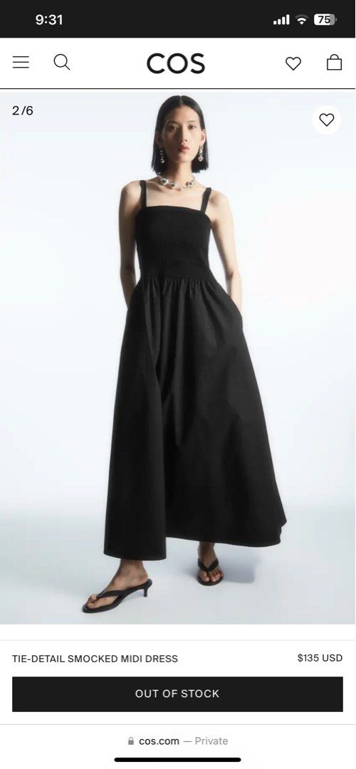 maternity dresses midi length HATCH Collection The Kristen Dress in Graphite with Ivory Trim
