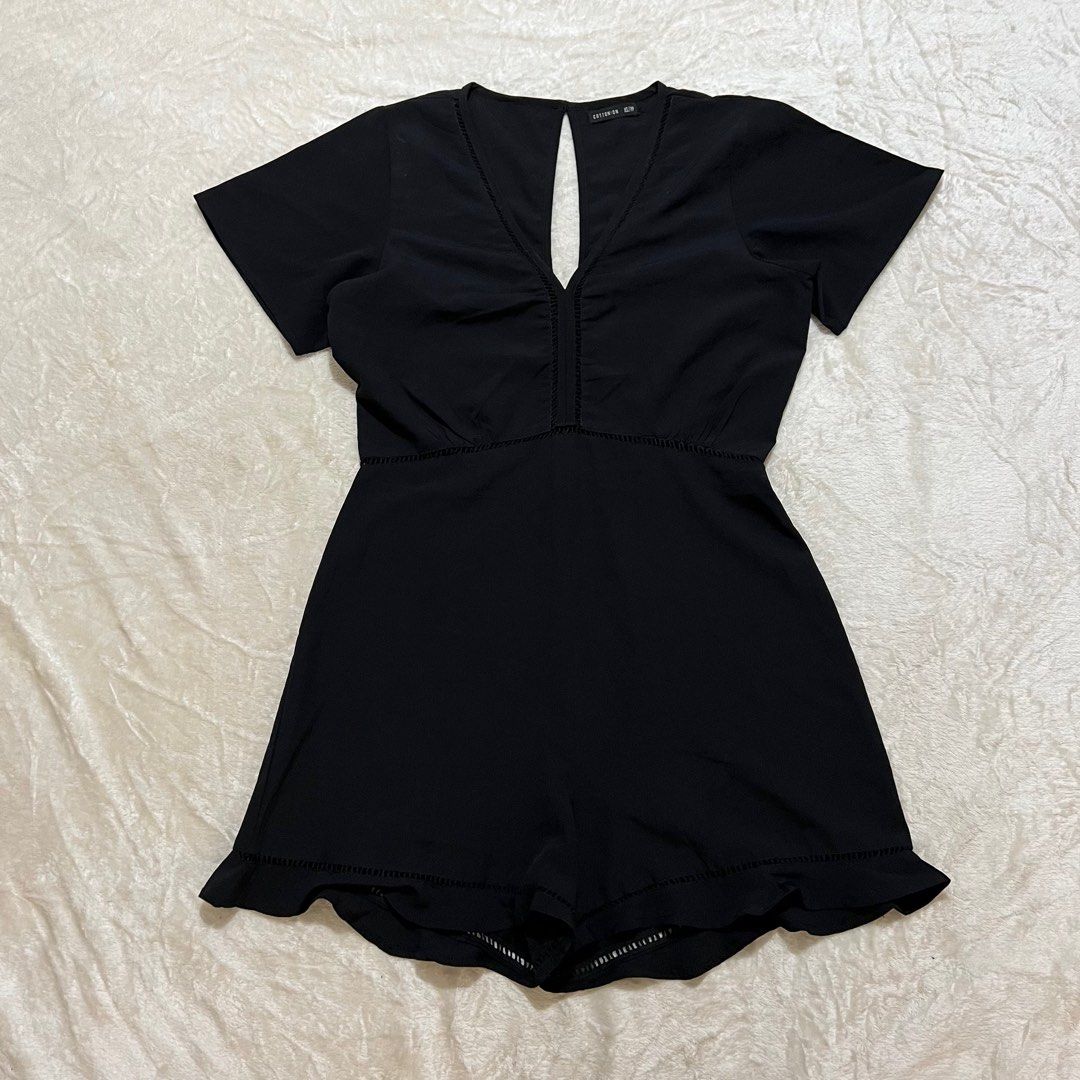 Cotton on black romper store