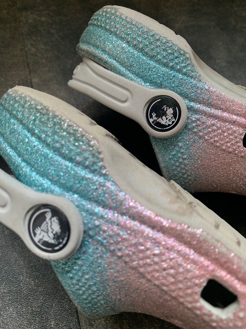 Glitter disney crocs new arrivals