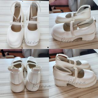 Cute Beige Mary Jane Shoes (Platform / Thick heels) Korean Japanese Style