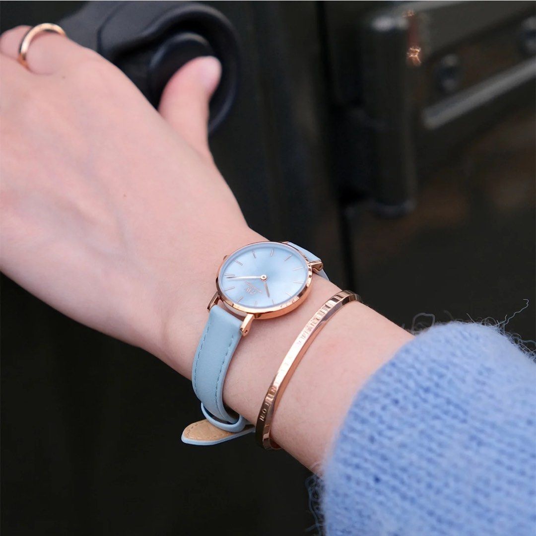 Daniel Wellington Petite 28mm Bluebell Rose Gold Blue MOP mother