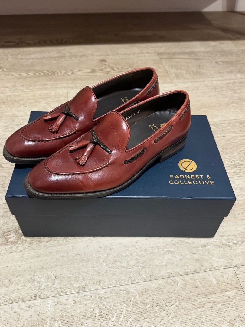 Red leather sales shoes mens