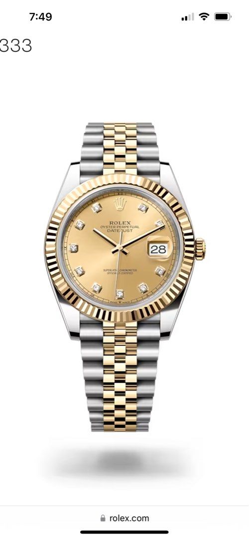 Gold datejust 41 hot sale