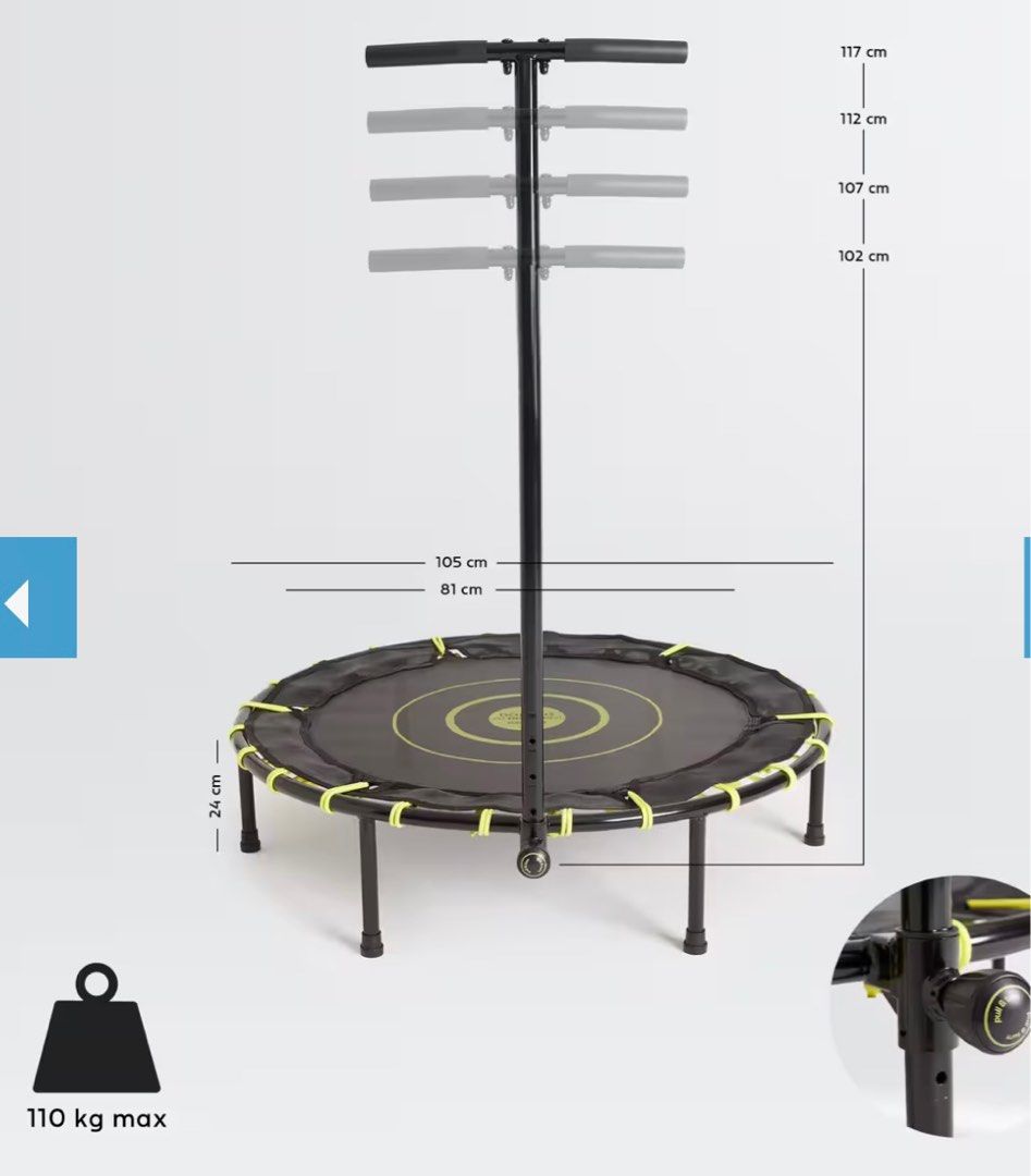 Decathlon Fitness Trampoline T500 Sports Equipment Exercise