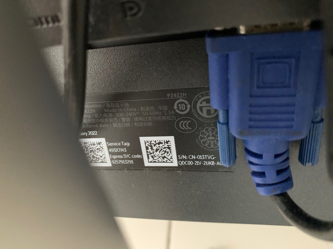 Dell Flat FHD Monitor 24 Inch P2422H (Cod in Penang or Mainland only