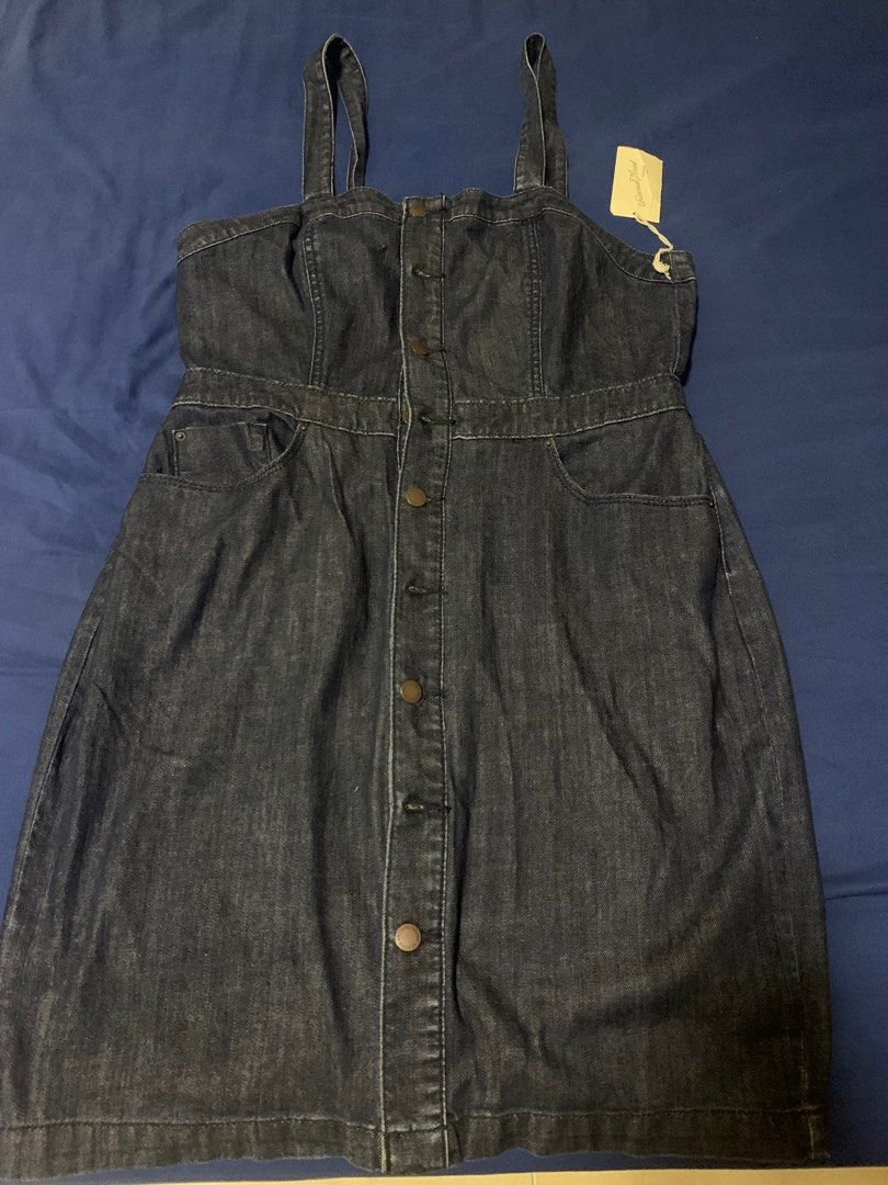 Denim Dress Size 14, Women's Fashion, Dresses Sets, Dresses on