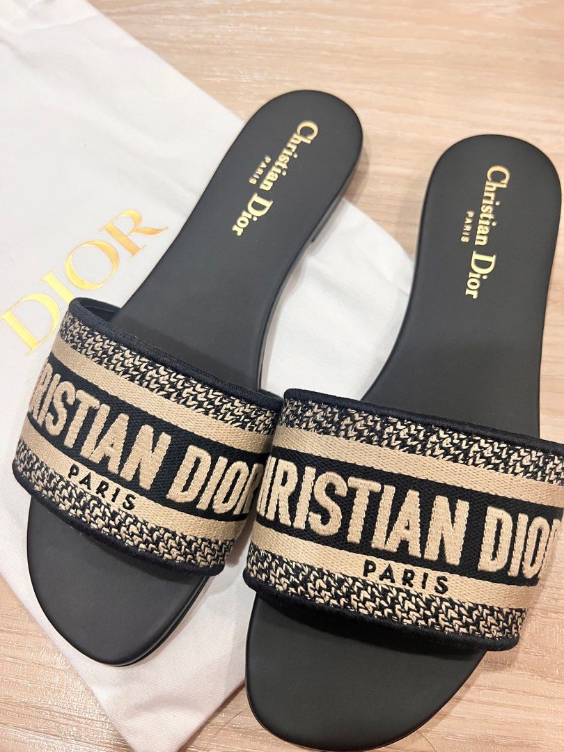 Christian dior outlet slide sandals