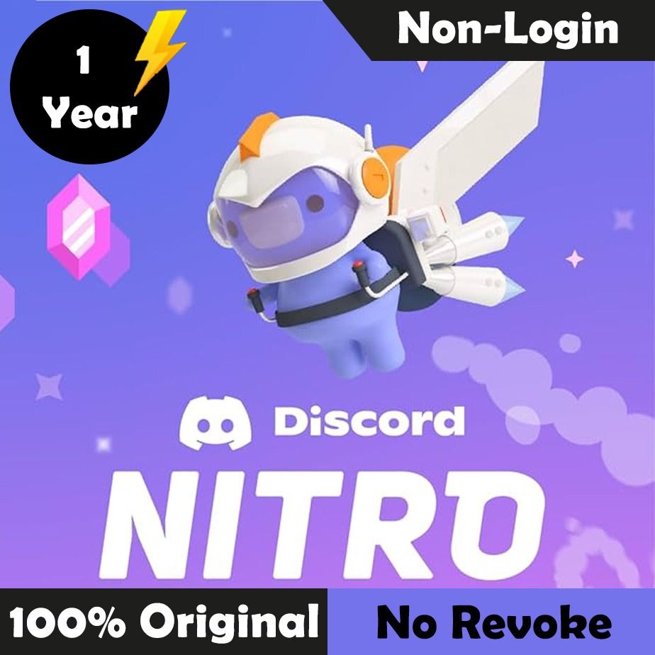 Discord Nitro with 2x Boost- 1 Year Subscription~Genuine~No Login  Required~No Revoke~, Video Gaming, Gaming Accessories, Game Gift Cards &  Accounts on Carousell