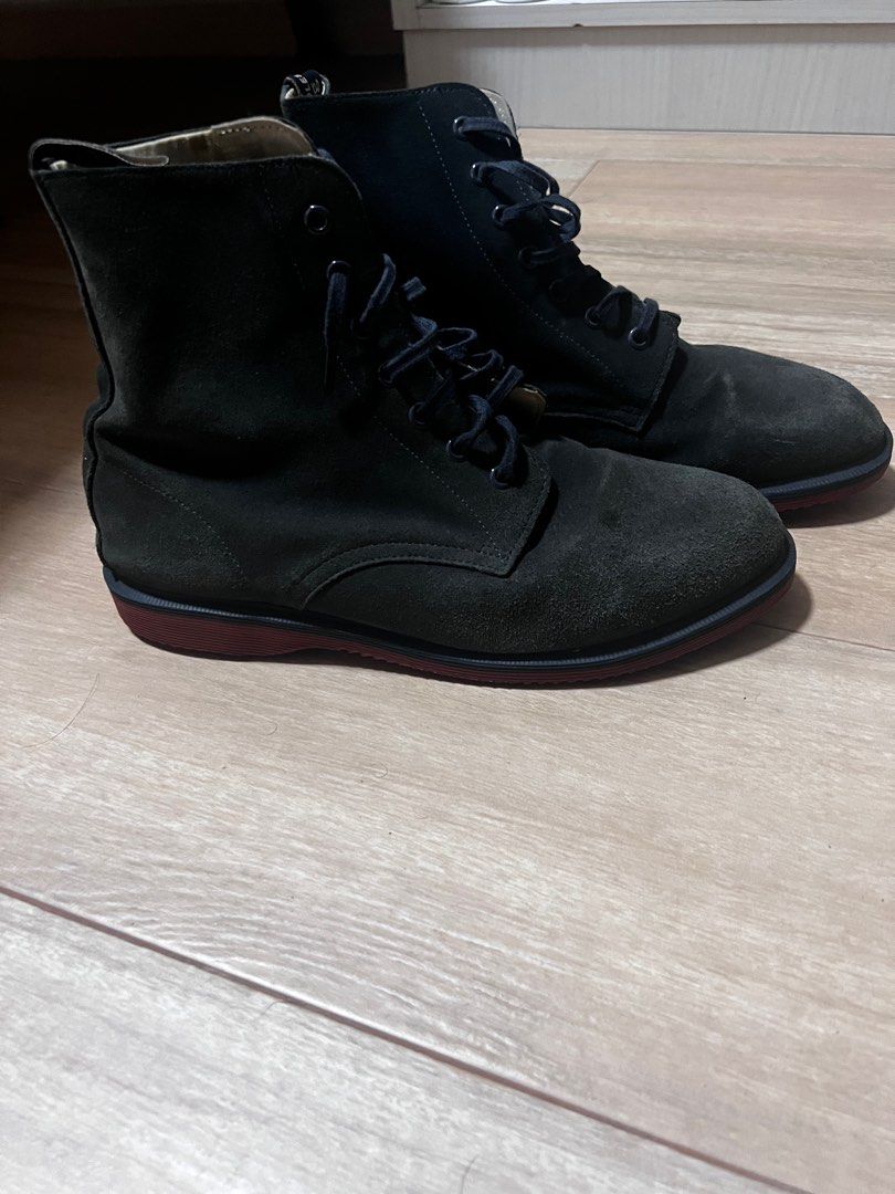 Dr Martens Suede Boots Men s Fashion Footwear Boots on Carousell