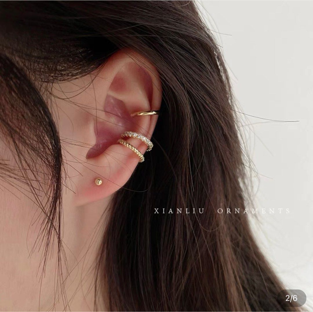 Gold ear cuff hot sale non pierced