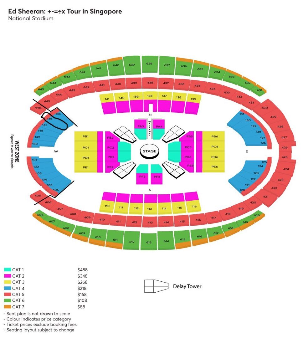 Ed Sheeran Concert Ticket 2024, Tickets & Vouchers, Event Tickets on