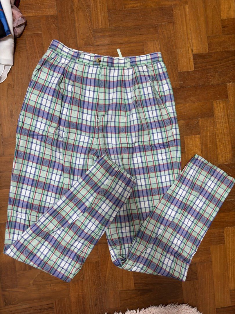 Ellesse tartan cargo pants best sale