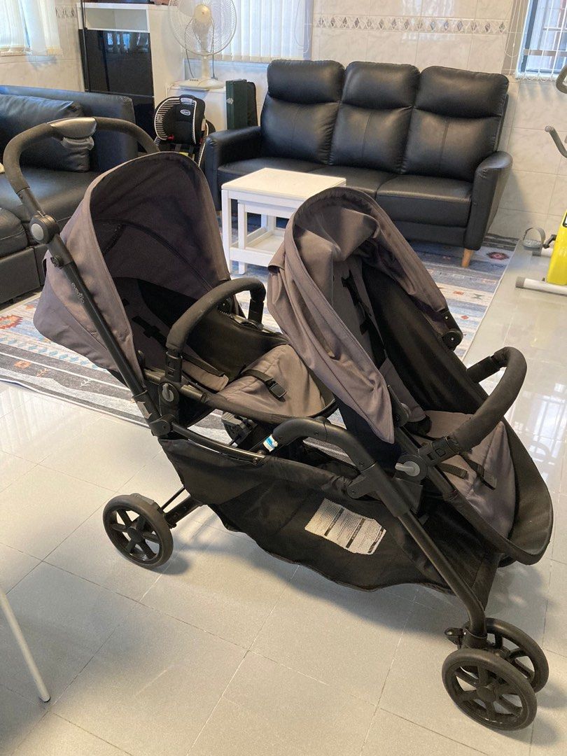 Evenflo double hotsell stroller parallel