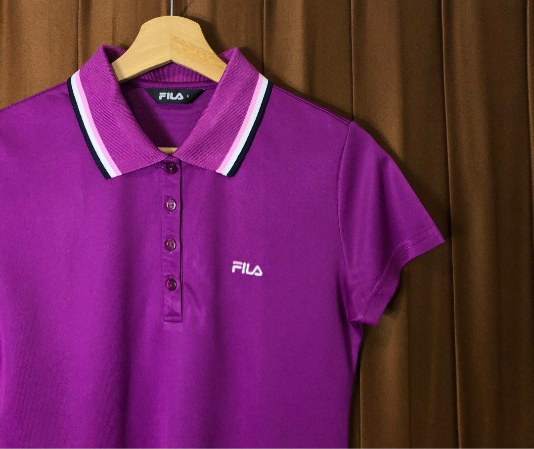 Fila polo top womens purple