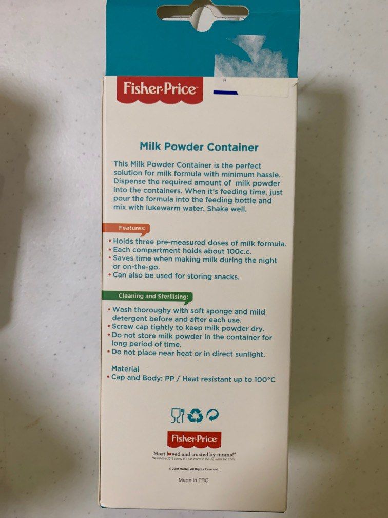 Fisher Price Milk Powder Container (Category: Breastfeeding & Bottle Feeding) located in Quezon City. Submitted by cdgextra (Listing ID 1279308238, Image 2). Description: .