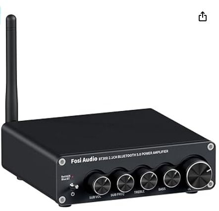 Fosi Audio BT30D Bluetooth 5.0 Stereo Audio Receiver Amplifier 2.1