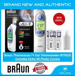 Braun ThermoScan 7+ Connect– Digital Ear Thermometer for Kids