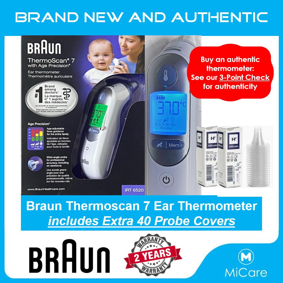Braun Thermoscan 7 IRT6520 Ear Thermometer