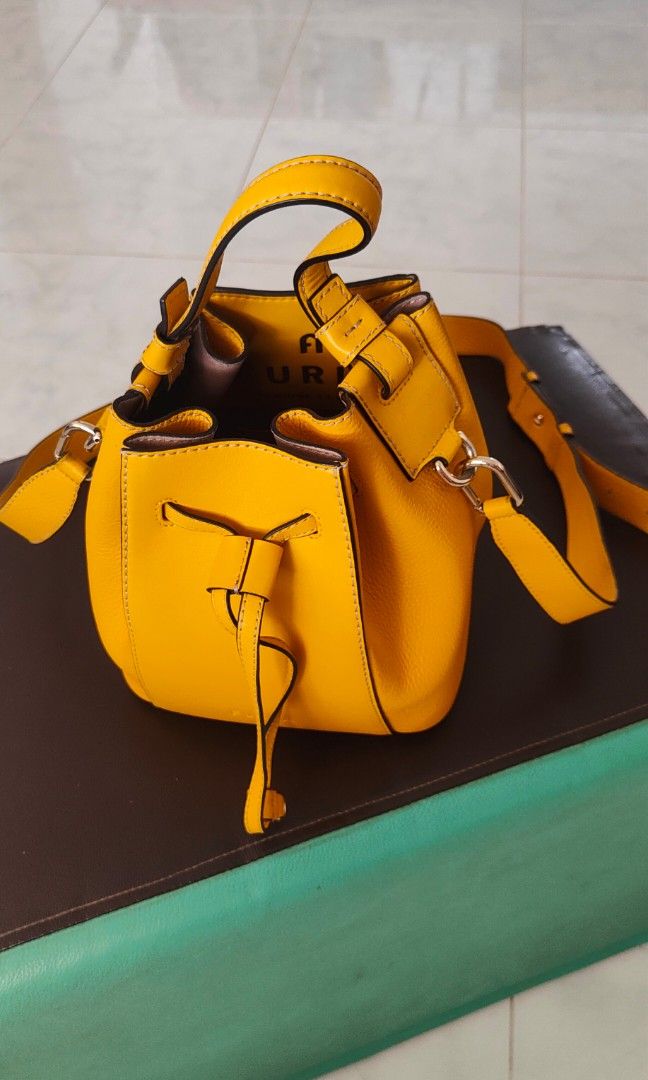 Furla yellow crossbody discount bag
