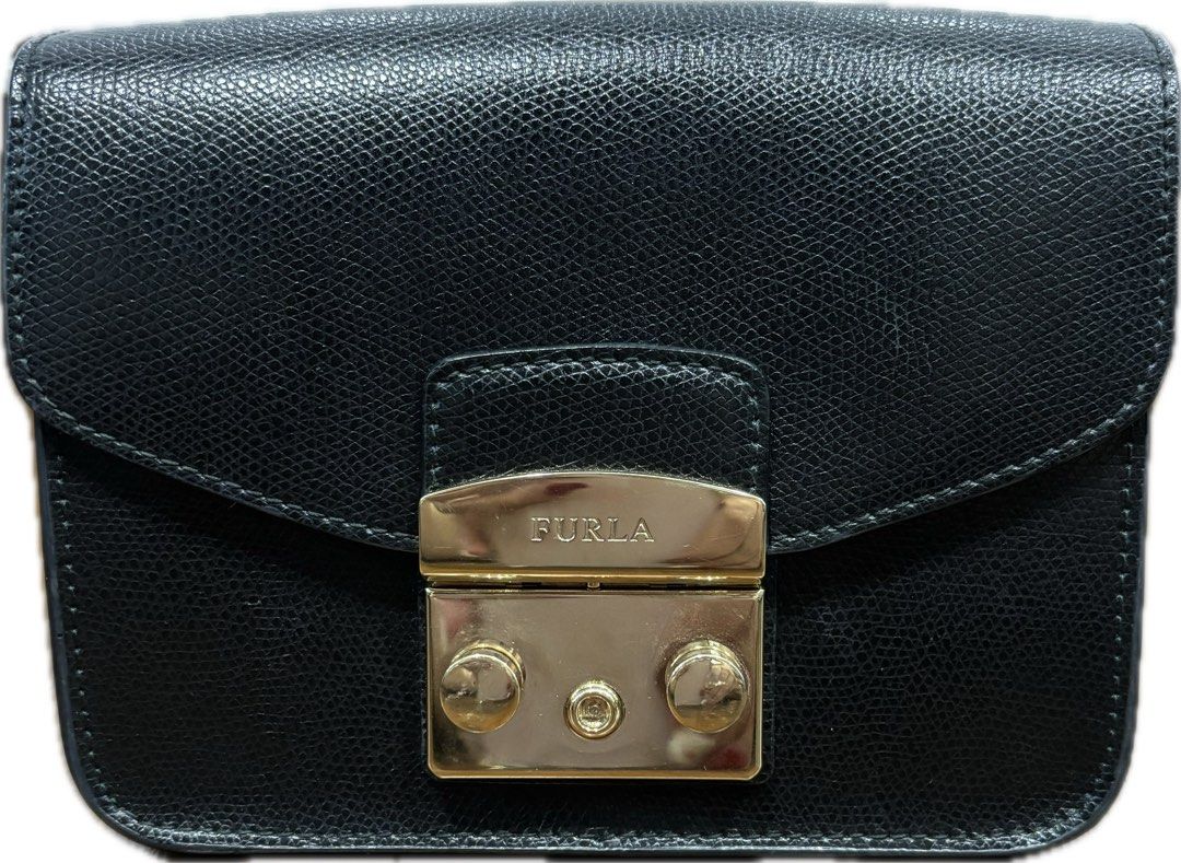 Furla black clearance sling bag