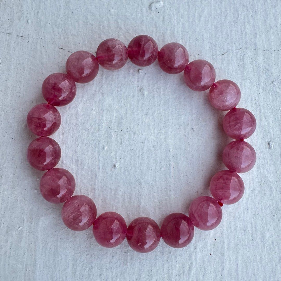Real rose quartz discount bracelet