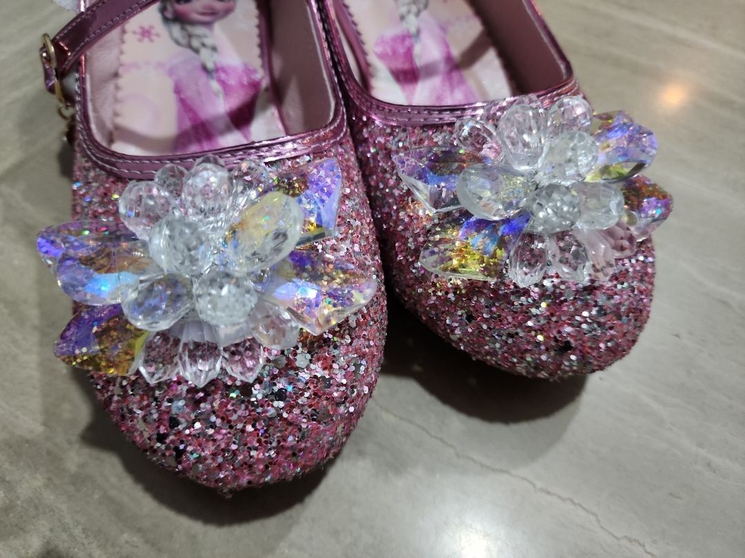 Girls glitter high heels new arrivals